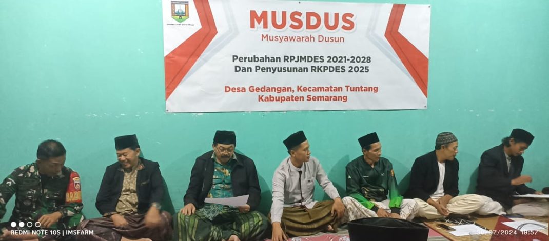 KEGIATAN MUSDUS DALAM RANGKA PENYUSUNAN RKP 2025 DAN RPJM PERUBAHAN